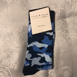 Blue camo socks